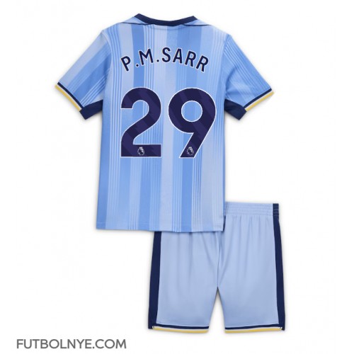 Camiseta Tottenham Hotspur Pape Matar Sarr #29 Visitante Equipación para niños 2024-25 manga corta (+ pantalones cortos)